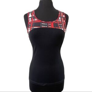 Zella Geometric Pattern Sports Tank Sz S